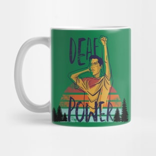 Deaf power vintage Mug